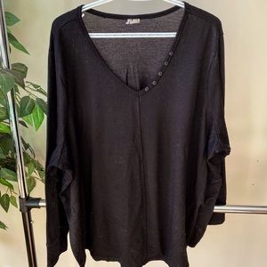 PLUS SIZE black long sleeve
